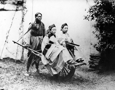 Shanghai Barrow Taxi, c.1870s by William Saunders